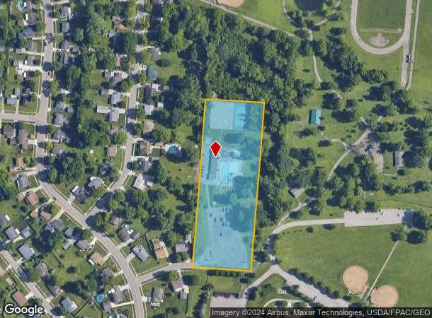  2645 Baylor Ct, Dayton, OH Parcel Map