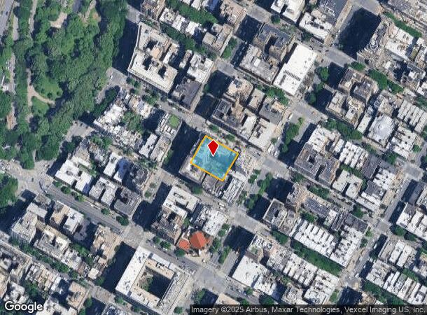 424 W End Ave, New York, NY Parcel Map