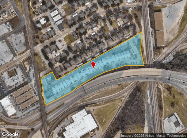 555 Elm St, Mansfield, TX Parcel Map