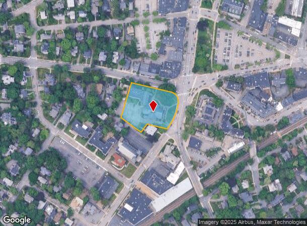 1299 Centre St, Newton Center, MA Parcel Map