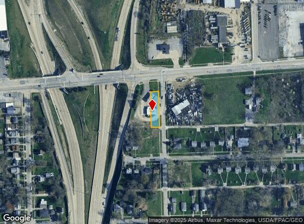 1712 E Manhattan Blvd, Toledo, OH Parcel Map