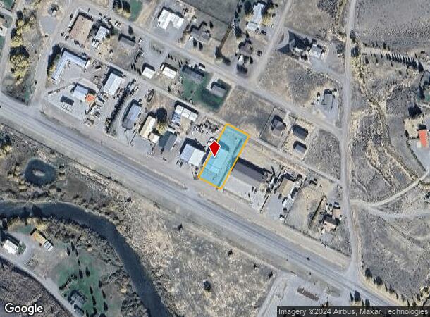  1414 Warm Springs Dr, Dubois, WY Parcel Map