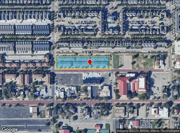  2012 Main St, Lubbock, TX Parcel Map