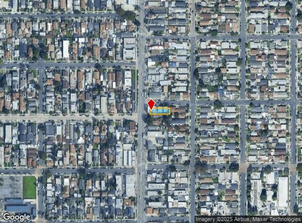6600 S Hoover St, Los Angeles, CA Parcel Map
