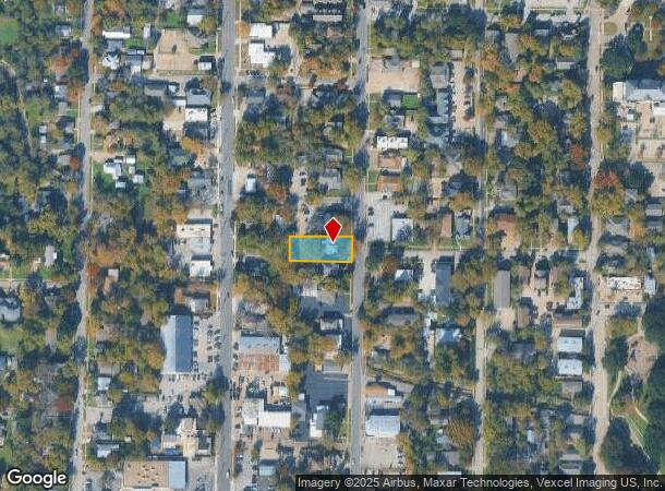  821 N Locust St, Denton, TX Parcel Map
