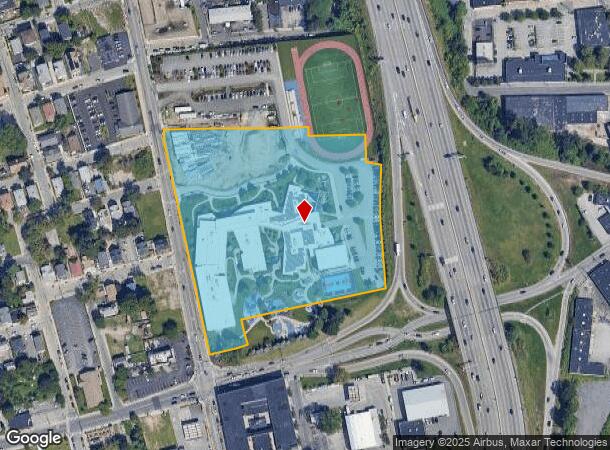 1000 Eddy St, Providence, RI Parcel Map