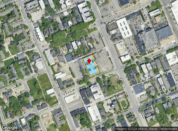  640 W Willis St, Detroit, MI Parcel Map