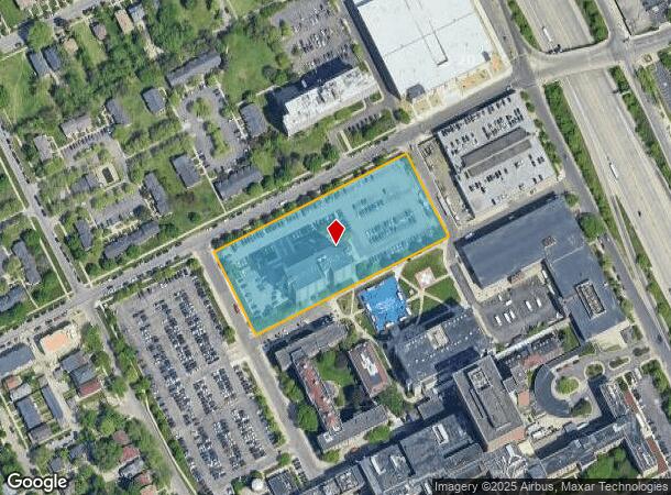 1350 W Bethune St, Detroit, MI Parcel Map