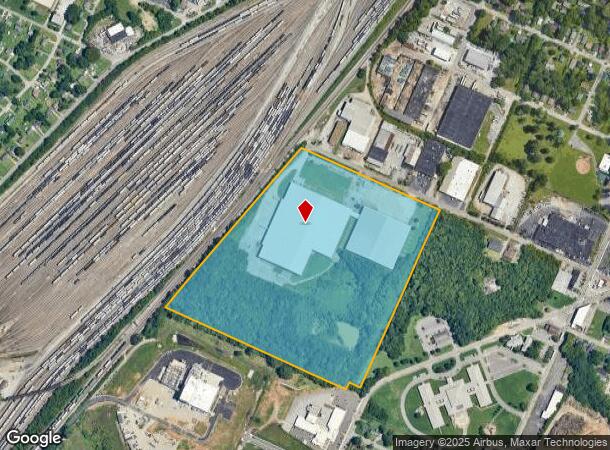 1800 Crutchfield St, Chattanooga, TN Parcel Map