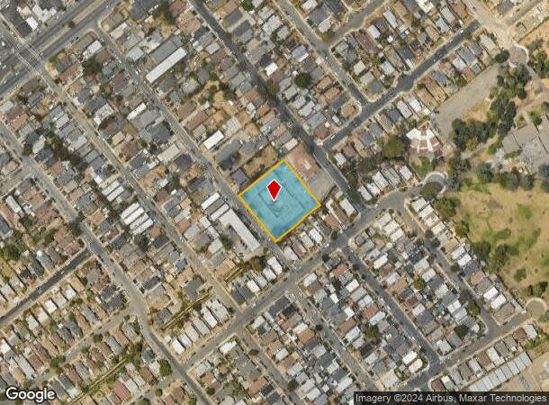  7630 Lockwood St, Oakland, CA Parcel Map