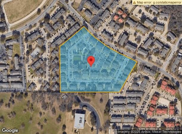  6000 Oakland Hills Dr, Fort Worth, TX Parcel Map