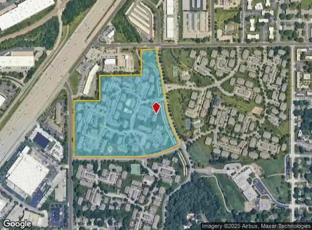  8001 Perry St, Overland Park, KS Parcel Map