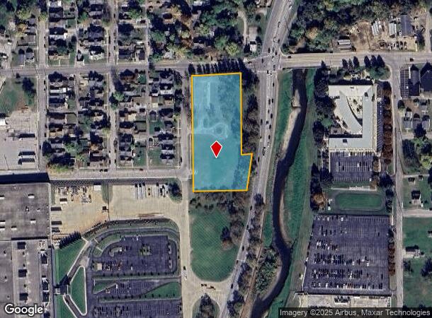 Cottage Ave At 7Th St, Columbus, IN Parcel Map