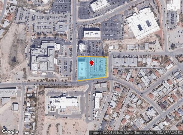  1600 Medical Center Dr, El Paso, TX Parcel Map