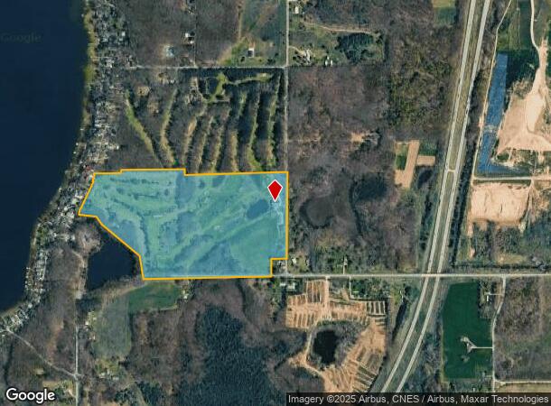 2241 N Bass Lake Rd, Pierson, MI Parcel Map