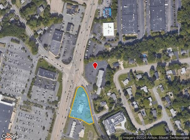  1408 Providence Hwy, Norwood, MA Parcel Map