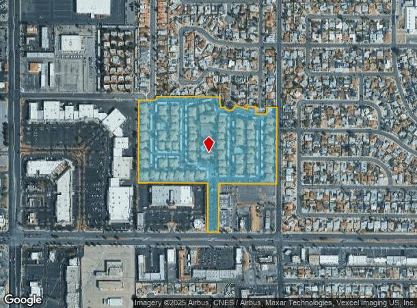 4550 W Sahara Ave, Las Vegas, NV Parcel Map