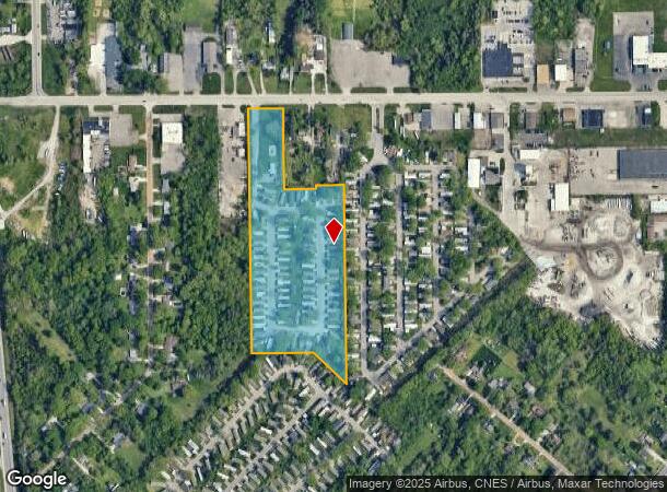  2486 W Beverly Blvd, Flint, MI Parcel Map