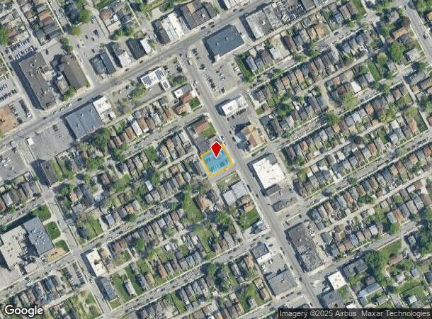  2117 Springwells St, Detroit, MI Parcel Map