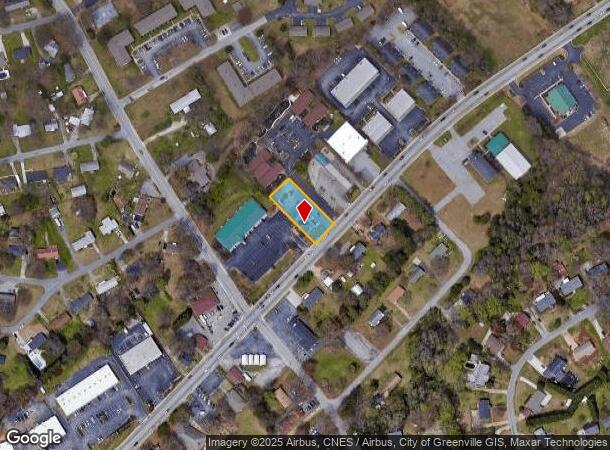  205 E Butler Rd, Mauldin, SC Parcel Map