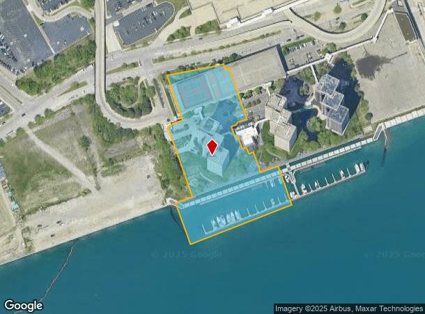 1001 W Jefferson Ave, Detroit, MI Parcel Map