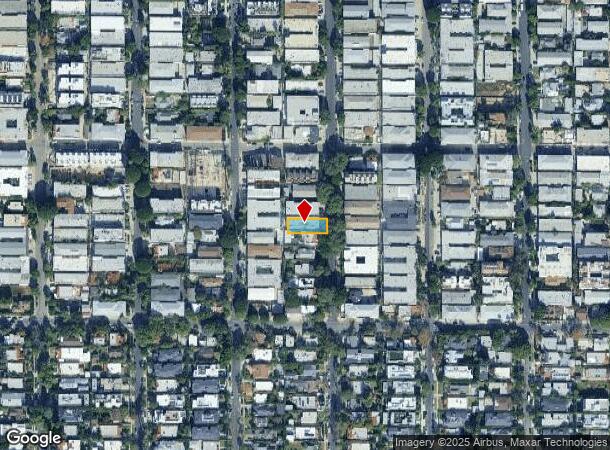  929 N Stanley Ave, West Hollywood, CA Parcel Map