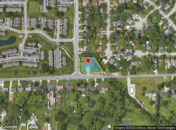  4516 E Thompson Rd, Beech Grove, IN Parcel Map