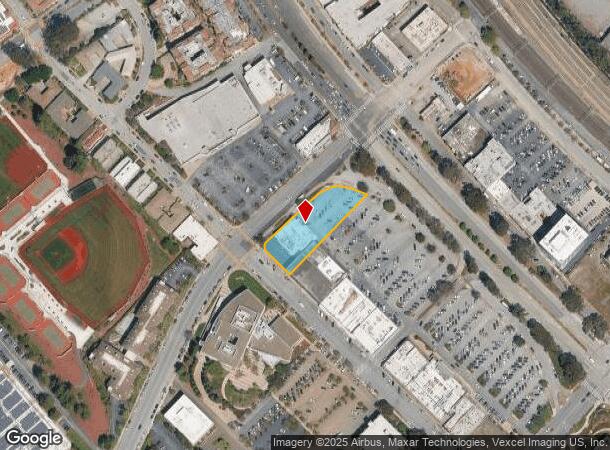 1887 El Camino Real, Burlingame, CA Parcel Map