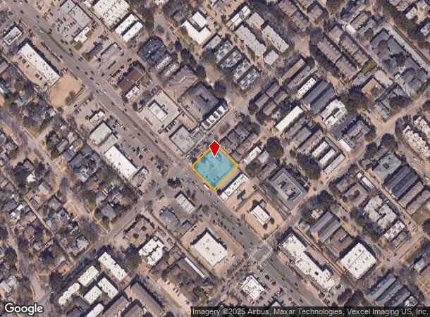  4232 Lemmon Ave, Dallas, TX Parcel Map
