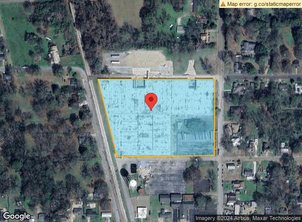  100 Rainwater St, Sardis, MS Parcel Map