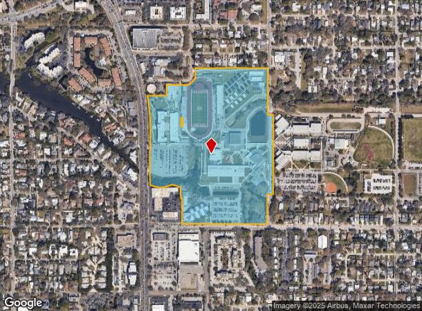  1001 S School Ave, Sarasota, FL Parcel Map