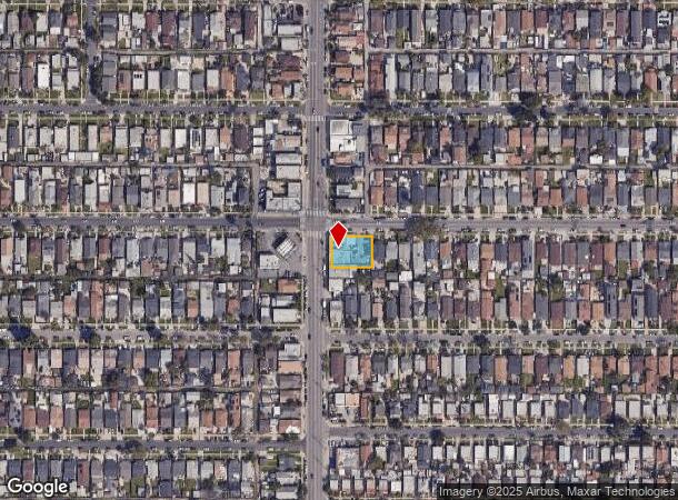  1354 W 54Th St, Los Angeles, CA Parcel Map