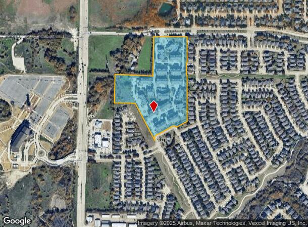 9415 Panther Creek Pky, Frisco, TX Parcel Map