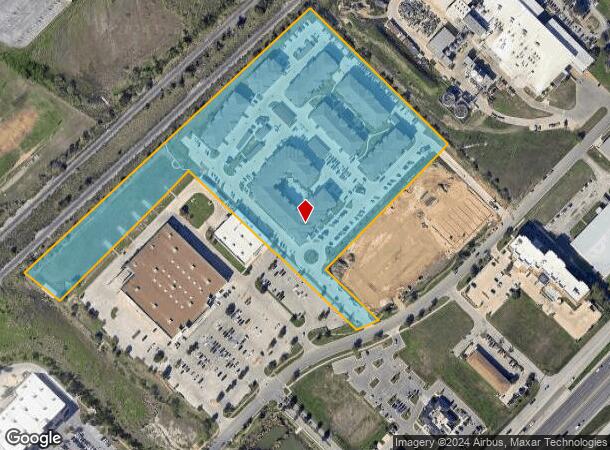  490 Barnes Dr, San Marcos, TX Parcel Map