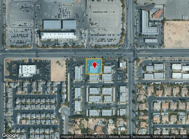  107 E Warm Springs Rd, Las Vegas, NV Parcel Map