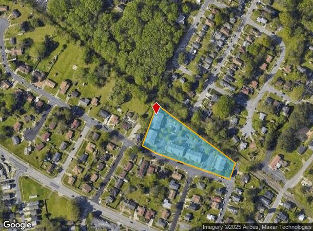  1000 Oakdale Ln, Chesapeake, VA Parcel Map