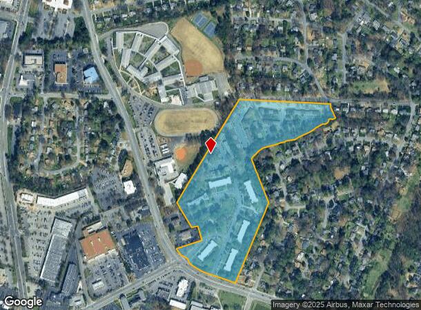 8802 Three Chopt Rd, Henrico, VA Parcel Map