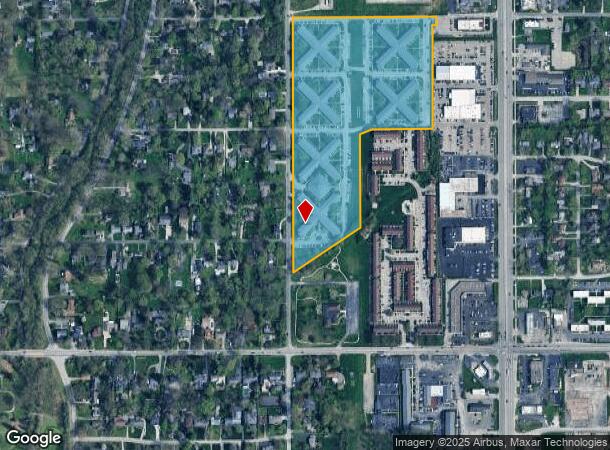  1123 N Edmondson Ave, Indianapolis, IN Parcel Map