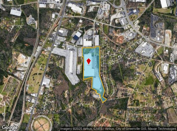 99 S Burty Rd, Piedmont, SC Parcel Map