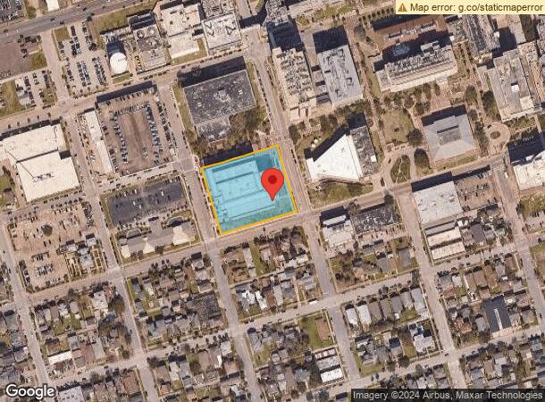  1102 Market St, Galveston, TX Parcel Map