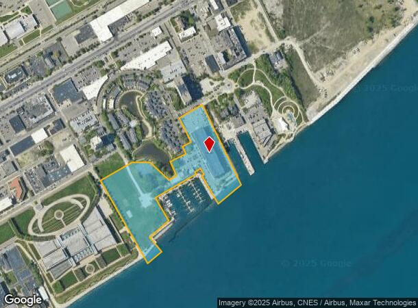 3500 E Jefferson Ave, Detroit, MI Parcel Map