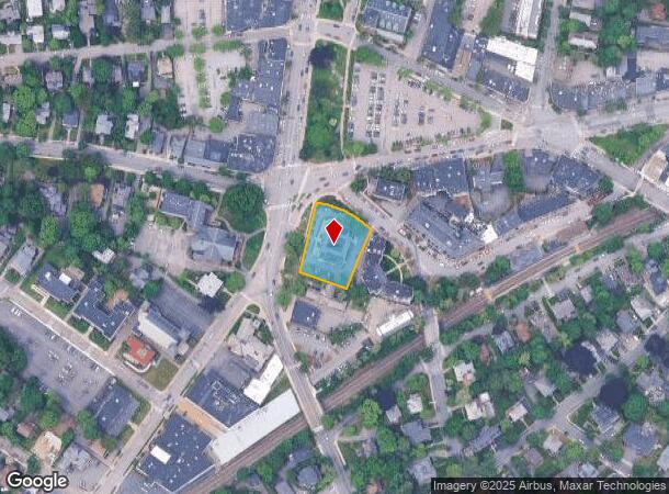  1280 Centre St, Newton Center, MA Parcel Map