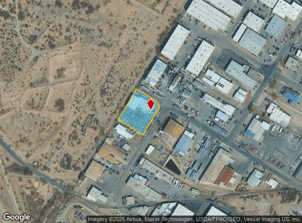 1025 Wall St, El Paso, TX Parcel Map