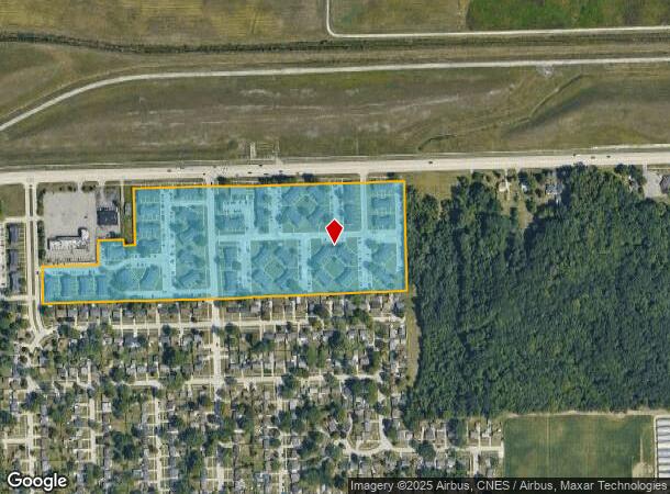  15001 Brandt St, Romulus, MI Parcel Map
