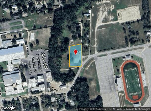1309 E Cemetery Rd, Hallettsville, TX Parcel Map
