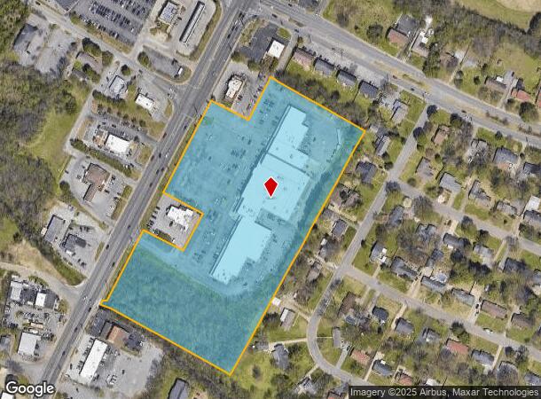  1632 Memorial Blvd, Murfreesboro, TN Parcel Map