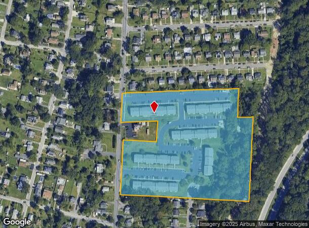 Oakleigh Rd, Baltimore, MD Parcel Map