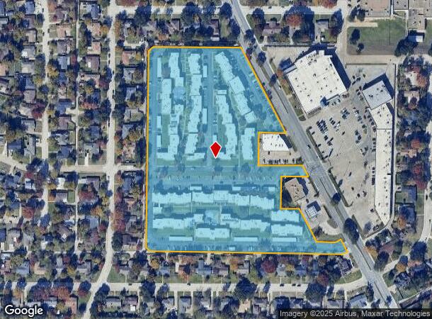  1109 N Carrier Pkwy, Grand Prairie, TX Parcel Map