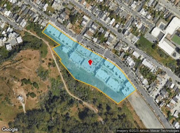  833 Jamestown Ave, San Francisco, CA Parcel Map