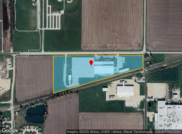1805 E University Dr, Macomb, IL Parcel Map